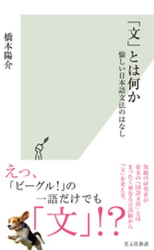 「文」とは何か〜愉しい日本語文法のはなし〜