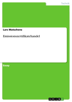 Emissionszertifikatehandel