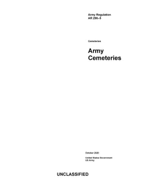 Army Regulation AR 290-5 Army Cemeteries October 2020