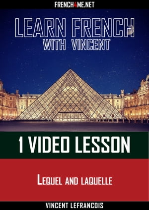 Learn French with Vincent - 1 video lesson - Lequel and laquelle