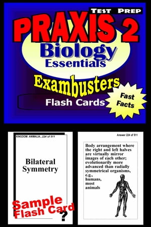 PRAXIS II Biology Test Prep Review--Exambusters Flash Cards