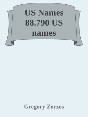 US Names 88.790 US names by Pythagorean Logodynamics