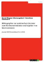 Bibliographie zur analytischen Literatur zum Rechtsextremismus und Aspekte von Interventionen Journal EXIT-Deutschland Nr. 3/2010