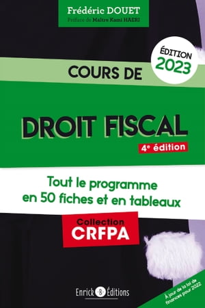 Cours de droit fiscal 2023