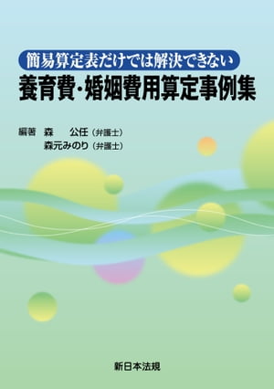 簡易算定表だけでは解決できない　養育費・婚姻費用算定事例集