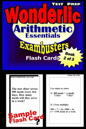 Wonderlic Test Prep Arithmetic Review--Exambusters Flash Cards--Workbook 2 of 3