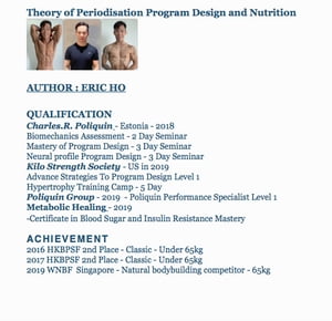 Theory of Periodisation Program Design and Nutrition - Ebook