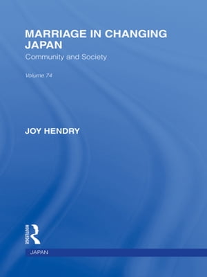 Marriage in Changing Japan