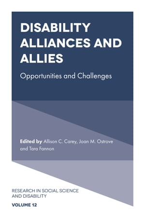 ＜p＞In ＜em＞Disability Alliances and Allies: Opportunities and Challenges＜/em＞, Allison Carey, Joan Ostrove and Tara Fannon have gathered an interdisciplinary team of leading experts, to offer nuanced analyses of the meaning and practice of being an ally and of building effective alliances that account for the structural, individual, and interpersonal challenges involved in amplifying disabled voices and centering the disability lived experience.＜/p＞ ＜p＞The first section of this volume addresses cooperation and conflict in advocacy and activism across social movements, organizations, and institutions. It examines the formation of new alliances, what happens when interests collide, and the social and economic challenges of forming coherent unions. The second section engages issues of agency, autonomy, and identity in interpersonal relationships, highlighting the role of power and status, focusing on alliance dynamics between disabled and non-disabled people.＜/p＞ ＜p＞For its breadth and depth of research, this volume of ＜em＞Research in Social Science and Disability＜/em＞ is essential reading for researchers and students across the social sciences interested in disability, social movements, activism, and identity.＜/p＞画面が切り替わりますので、しばらくお待ち下さい。 ※ご購入は、楽天kobo商品ページからお願いします。※切り替わらない場合は、こちら をクリックして下さい。 ※このページからは注文できません。