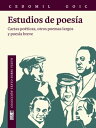 Estudios de poes?a Cartas po?ticas, otros poemas largos y poes?a breve