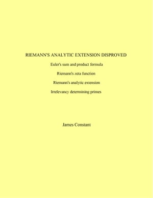Riemann's Analytic Expression Disproved