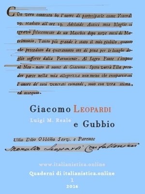 Giacomo Leopardi e Gubbio