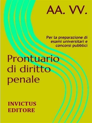 Prontuario di diritto penale