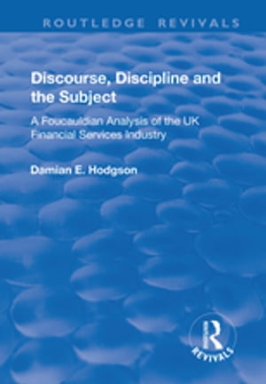 ＜p＞This title was first published in 2000. Exploring issues surrounding the constitution of managerial knowledge, newer forms of organizational control, identity and gender, this book sheds light on the implications of the discursive construction of ’financial services’ as a cohesive entity in the United Kingdom in the last 15 years. It develops a form of critical analysis which can bridge the gap between large-scale cultural and economic shifts and the conduct of managers, employees and consumers within these networks of power.＜/p＞画面が切り替わりますので、しばらくお待ち下さい。 ※ご購入は、楽天kobo商品ページからお願いします。※切り替わらない場合は、こちら をクリックして下さい。 ※このページからは注文できません。