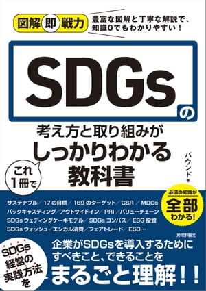 ＜p＞＜strong＞（概要）＜/strong＞＜br /＞ SDGsはこれから取り組まなければいけない、ビジネスの最重要目標です。本書では、そもそもSDGsとは何か？　をイラストを交えてわかりやすく解説するとともに、既にSDGsを導入して成功している企業事例を取りあげながら、SDGsとビジネスを結びつけるための取り組みを紹介しています。＜/p＞ ＜p＞＜strong＞（こんな方におすすめ）＜/strong＞＜br /＞ ・「SDGsってなに？　ビジネスにどんな影響があるの？」基本を知りたい方＜br /＞ ・「一緒に語られることの多いESG投資ってどんなもの？」投資について知りたい方＜/p＞ ＜p＞＜strong＞（目次）＜/strong＞＜br /＞ ＜strong＞Chap.1　なぜSDGsに取り組まなければならないのか？＜/strong＞＜br /＞ 　　01　SDGsは17からなる地球規模の達成目標＜br /＞ 　　02　世界には解決すべきさまざまな問題がある＜br /＞ 　　03　このままでは地球はもたなくなっている＜br /＞ 　　04　「持続可能な開発」とは？＜br /＞ 　　05　未来の地球環境を危惧して若い世代が動き始めた＜br /＞ 　　06　新型コロナウイルスの感染拡大の影響を受ける途上国＜br /＞ 　　07　日本政府が掲げるSDGsの「5つの主要原則」＜br /＞ 　　08　SDGsは「誰一人取り残さない」世界の実現を目指す＜br /＞ 　　09　目標とともに設定された169の「ターゲット」とは？＜br /＞ 　　10　SDGsはさまざまな問題の同時解決を目指す＜br /＞ 　　11　SDGsの目標を達成するためにほかの目標を犠牲にしてはダメ＜br /＞ 　　12　貢献できそうな目標から取り組めばいい＜br /＞ 　　13　「バックキャスティング」で思考して、目標達成に近づく＜br /＞ 　　14　「アウトサイド・イン」で問題の解決方法を考える＜br /＞ 　　15　SDGsに取り組まなくてもペナルティはないが＜br /＞ ＜strong＞Chap.2　SDGsの考え方をより深く理解する＜/strong＞＜br /＞ 　　01　SDGsのもとになったMDGs（ミレニアム開発目標）＜br /＞ 　　02　SDGsとMDGsの違い＜br /＞ 　　03　国連グローバル・コンパクトの4分野10原則＜br /＞ 　　04　SDGsを「5つのP」で考える＜br /＞ 　　05　環境保護の重要性を示した「SDGsウェディングケーキモデル」＜br /＞ 　　06　日本政府が示した8つの優先課題＜br /＞ 　　07　絶対にしてはいけない「SDGsウォッシュ」＜br /＞ 　　08　アパレル業界に見るサステナビリティへの対応の明暗＜br /＞ 　　09　SDGs、CSR、CSVの違いを整理する＜br /＞ 　　10　寄付や慈善事業はSDGsに貢献するひとつの方法＜br /＞ 　　11　社会貢献の手法として注目されるCRM＜br /＞ 　　12　注目集める「循環型経済（CE）」とは？＜br /＞ 　　13　SDGsが達成できた世界とそうでない世界をイメージする＜br /＞ ＜strong＞Chap.3　SDGs達成は個人の貢献も重要＜/strong＞＜br /＞ 　　01　「他人ごと」でなく、「自分ごと」として考える＜br /＞ 　　02　子どもがつくったサッカーボールを買いますか？＜br /＞ 　　03　世界的な潮流になりつつある「エシカル消費」＜br /＞ 　　04　海外の生産者の支援につながるフェアトレード商品とは？＜br /＞ 　　05　消費者は企業を監視する重要な役割を担っている＜br /＞ 　　06　レベル1：ソファに寝たままできること＜br /＞ 　　07　レベル2：家にいてもできること＜br /＞ 　　08　レベル3：家の外でできること＜br /＞ 　　09　レベル4：職場でできること＜br /＞ ＜strong＞Chap.4　SDGsは企業経営のチェックリスト＜/strong＞＜br /＞ 　　01　利益だけを追求するのは時代遅れの考え方＜br /＞ 　　02　社会の変化で変わってきた企業に求められること＜br /＞ 　　03　SDGsは企業にとって「宝の山」 12兆ドルの経済価値をもたらす＜br /＞ 　　04　SDGsとビジネスチャンスが連動する60のビジネス領域＜br /＞ 　　05　ラナ・プラザ崩落事故から企業が考えるべきこと＜br /＞ 　　06　「サプライチェーン」と「バリューチェーン」とは？＜br /＞ 　　07　取引先選定の重要な基準になりつつあるSDGs＜br /＞ 　　08　サントリーグループの「サステナブル調達基本方針」を見る＜br /＞ 　　09　リコーグループの「サプライヤー行動規範」を見る＜br /＞ 　　10　SDGsは大企業だけが必要なものではない＜br /＞ 　　11　SDGsの活用をする4つのメリット＜br /＞ 　　12　PDCAサイクルでSDGsを導入する＜br /＞ 　　13　SDGsに取り組む意思決定を行う＜br /＞ 　　14　【PLAN】取り組みに着手する＜br /＞ 　　15　【DO】具体的な取り組みを検討する＜br /＞ 　　16　【CHECK】取り組みの状況の確認と評価をする＜br /＞ 　　17　【ACT】取り組みの見直しをする＜br /＞ 　　18　企業にとってSDGsは、経営のチェックリストになる＜br /＞ ＜strong＞Chap.5　SDGsとESG投資の関係を理解する＜/strong＞＜br /＞ 　　01　PR（I 責任投資原則）」とは？＜br /＞ 　　02　世界中でPRIに署名する企業や機関が増えている＜br /＞ 　　03　投資の主流になりつつある「ESG投資」＜br /＞ 　　04　ESG投資、SR（I 社会的責任投資）、インパクト投資の違い＜br /＞ 　　05　ESG投資の資産運用残高は急速に伸びている＜br /＞ 　　06　ESG投資の代表的な7つアプローチ＜br /＞ 　　07　ESG投資とSDGsの関係を整理して考える＜br /＞ 　　08　世界最大の機関投資家GPIFが力を入れるESG投資＜br /＞ 　　09　日本でもESGに配慮する上場企業が増えている＜br /＞ 　　10　ESG投資のパフォーマンスは本当に優れているのか？＜br /＞ 　　11　SDGsに貢献できるさまざまな金融商品＜br /＞ ＜strong＞Chap.6　SDGs経営を行う企業・自治体に学ぶ＜/strong＞＜br /＞ 　　01　日本政府が表彰する「ジャパンSDGsアワード」＜br /＞ 　　02　循環型社会の実現を目指す「日本フードエコロジーセンター」＜br /＞ 　　03　SDGsで従業員の士気高揚を実現「大川印刷」＜br /＞ 　　04　融資で地域創生と環境保護に貢献「滋賀銀行」＜br /＞ 　　05　SDGsで活性化に成功した商店街「魚町商店街振興組合」＜br /＞ 　　06　古着とワクチンを結び付けた「日本リユースシステム」＜br /＞ 　　07　静脈産業の世界的企業として活躍「会宝産業」＜br /＞ 　　08　事業と地域の活性化を同時実現「虎屋本舗」＜br /＞ 　　09　海外難民などに眼鏡を無償提供「富士メガネ」＜br /＞ 　　10　日本一のリサイクルタウン「鹿児島県大崎町」＜br /＞ 　　11　ESDに積極的に取り組む「徳島県上板町立高志小学校」＜br /＞ ＜strong＞Chap.7　世界各国のSDGsの取り組み＜/strong＞＜br /＞ 　　01　新型コロナウイルスは、SDGsの進捗に深刻な影響を与えている＜br /＞ 　　02　新型コロナは国際連帯の必要性を改めて認識させることになった＜br /＞ 　　03　地域別のSDGs達成状況を見るとバラつきが大きい＜br /＞ 　　04　2020年の国別SDGs達成度ランキング＜br /＞ 　　05　日本のSDGs達成度は「世界17位」「不平等をなくそう」は悪化＜br /＞ 　　06　SDGs達成度は31位 気になる「アメリカ」の最新動向＜br /＞ 　　07　SDGs達成度48位 気になる「中国」の最新動向＜br /＞ 　　08　SDGsの達成度が高い北欧諸国の先進的な取り組み＜br /＞ 　　09　達成度が低いアフリカ諸国が抱える問題点と期待＜br /＞ 　　10　2030年までの達成は難しい!?「 グレート・リセット」の時代へ＜br /＞ ＜strong＞付録　SDGsの17の目標と169のターゲット＜/strong＞＜/p＞画面が切り替わりますので、しばらくお待ち下さい。 ※ご購入は、楽天kobo商品ページからお願いします。※切り替わらない場合は、こちら をクリックして下さい。 ※このページからは注文できません。