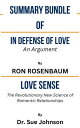 ŷKoboŻҽҥȥ㤨SUMMARY BUNDLE OF IN DEFENSE OF LOVE: An Argument By RON ROSENBAUM Additional SUMMARY OF LOVE SENSE: The Revolutionary New Science of Romantic Relationships By Dr.Sue JohnsonŻҽҡ[ Ideal Summary ]פβǤʤ934ߤˤʤޤ