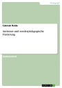 ＜p＞Studienarbeit aus dem Jahr 2011 im Fachbereich P?dagogik - Schulp?dagogik, Note: 1,0, Universit?t Augsburg, Sprache: Deutsch, Abstract: Inhaltsverzeichnis 1.Einleitung..........................................................................S. 1 2.Zum Begriff 'Autismus'........................................................S. 1 3.Autismusformen - Fr?hkindlicher Autismus..................................S. 2 4.Fr?hkindlicher Autismus - Krankheitsverlauf...............................S. 3 5.Autismusformen - Asperger-Syndrom.......................................S. 3 6.Diagnose des Asperger-Syndroms.............................................S. 4 7.Sonderp?dagogische F?rderung................................................S. 6 8.Sonderp?dagogische F?rderung - Aufgaben der Eltern...............S.8 9.Sonderp?dagogische F?rderung - Aufgaben der Schule.................S.11 Literaturverzeichnis..............................................................S. 13 [...] leb in meiner eig´nen Welt so ganz wo ich lache, springe, schrei und tanz Geister, Monster, sie sind ?berall Feuer brennt in mir, in freiem Fall ich f?hl kein Schmerz, ich will ihn sp?ren er wird mich in die Wirklichkeit f?hren [...] 1. Einleitung ................................................................................................. Dieses Gedicht von Schwarzerleu mit dem Titel 'Der Autist', beschreibt wohl m?glich das innere Leben eines Autismus-Erkrankten, der in seiner f?r uns unbekannten Welt lebt. In der Bundesrepublik Deutschland sind 6000-7000 Menschen von der Pers?nlichkeitsst?rung 'Autismus' betroffen. Vielen ist dieser Begriff g?nzlich unbekannt, oder nur durch hochbegabte aus den Massenmedien bekannt. Aus diesem Grund m?chte ich mich in meiner Hausarbeit mit dem Autismus-Syndrom besch?ftigen. Ich beanspruche nat?rlich nicht, das gesamte Krankheitsbild mit seinen zahlreichen Facetten und Formen wiederzugeben, was den Rahmen meiner Hausarbeit g?nzlich sprengen w?rde. Vielmehr soll meine Hausarbeit als eine Art Einf?hrung in das Themenspektrum 'Autismus' dienen. Angefangen von den zwei wichtigen Formen von Autismus und ihrer Diagnose, m?chte ich schlie?lich zu den sonderp?dagogischen F?rderm?glichkeiten ?bergehen, die den Schwerpunkt meiner Hausarbeit bilden.＜/p＞画面が切り替わりますので、しばらくお待ち下さい。 ※ご購入は、楽天kobo商品ページからお願いします。※切り替わらない場合は、こちら をクリックして下さい。 ※このページからは注文できません。