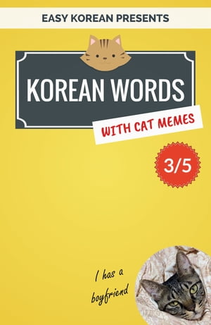 Korean Words with Cat Memes 3/5 Korean Vocabulary Flashcards for Beginners【電子書籍】 Min Kim