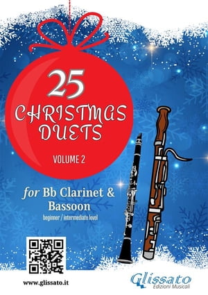 25 Christmas Duets book for Bb Clarinet and Bassoon - Volume 2