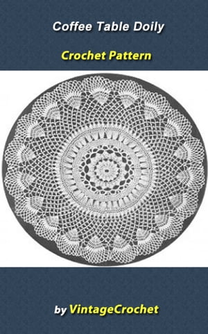 Coffee Table Doily Vintage Crochet Pattern eBook