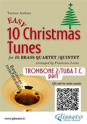 Bb Trombone/ Euphonium 2 t.c. part of "10 Easy Christmas Tunes" for Brass Quartet or Quintet