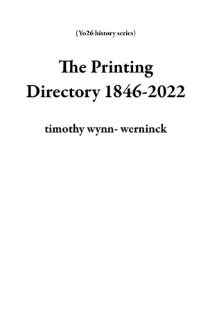 The Printing Directory 1846-2022