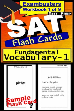 SAT Test Prep Essential Vocabulary 1 Review--Exambusters Flash Cards--Workbook 1 of 9