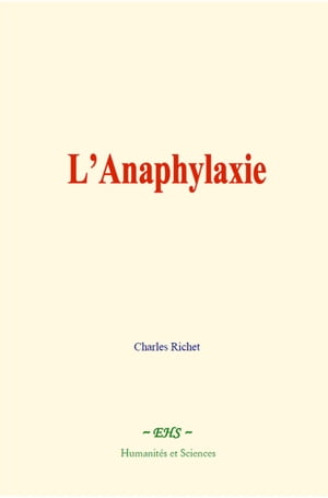 L’Anaphylaxie