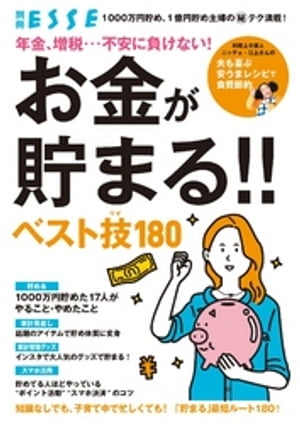 年金、増税…不安に負けない！ お金が貯まる！！ ベスト技180【電子書籍】のサムネイル