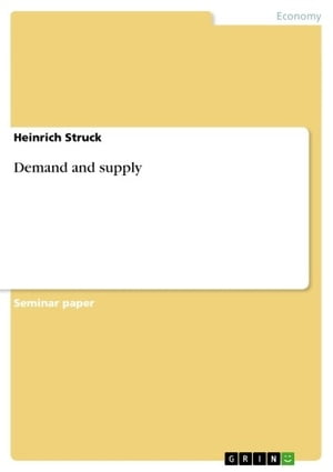 Demand and supply