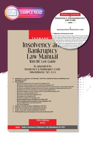 Taxmann's Insolvency and Bankruptcy Law Manual