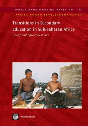 Transitions In Secondary Education In Sub-Saharan Africa: Equity And Efficiency Issues