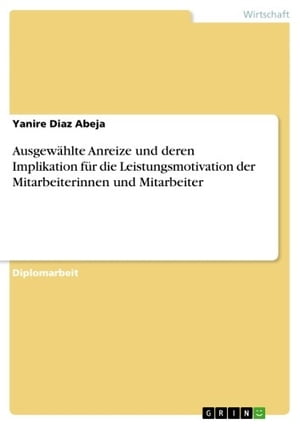 Ausgewählte Anreize und deren Implikation für die Leistungsmotivation der Mitarbeiterinnen und Mitarbeiter