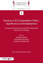 Fairness in EU Competition Policy : Significance and Implications An Inquiry into the Soul and Spirit of Competition Enforcement in Europe