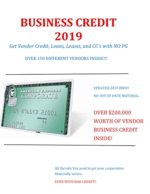2019 Business Credit with no Personal Guarantee