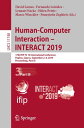 Human-Computer Interaction ? INTERACT 2019 17th IFIP TC 13 International Confere...