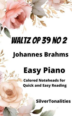 Waltz Opus 39 Number 2 Easy Piano Sheet Music with Colored Notation