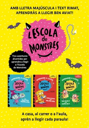 Aprendre a llegir a l'Escola de Monstres - Pack amb els llibres 1, 2 i 3