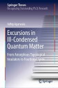 Excursions in Ill-Condensed Quantum Matter From Amorphous Topological Insulators to Fractional Spins