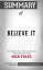 Summary of Believe It: My Journey of Success, Failure, and Overcoming the Odds