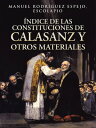 ?ndice De Las Constituciones De Calasanz Y Otros Materiales Volumen I