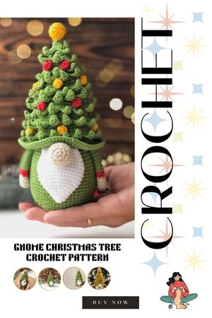 Gnome Christmas Tree Crochet Pattern Festive Gnome Crochet Patterns for Christmas D?cor【電子書..