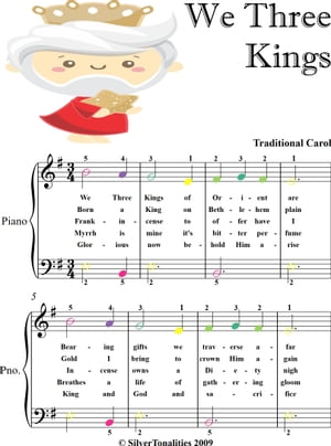 We Three Kings of Orient Are Easiest Piano Sheet