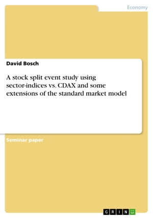 A stock split event study using sector-indices v