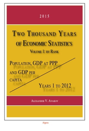 Two Thousand Years of Economic Statistics, Years 12012