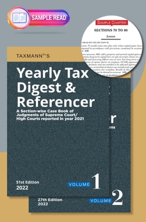 Taxmann's Yearly Tax Digest & Referencer (Set of 2 Vols.)