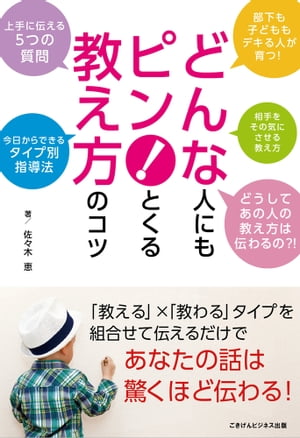 どんな人にもピン！とくる教え方のコツ