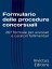 Formulario delle procedure concorsuali