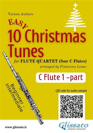 Flute 1 part of "10 Easy Christmas Tunes" for Flute Quartet