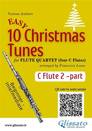 Flute 2 part of "10 Easy Christmas Tunes" for Flute Quartet